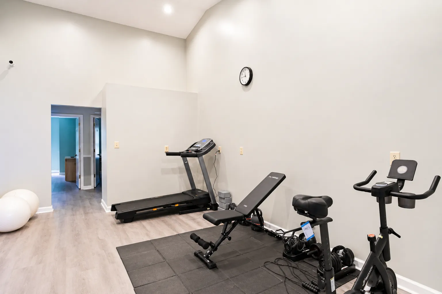 On-site fitness area